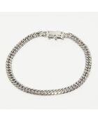 Platte stalen armband met schakels
