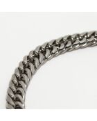 Platte stalen armband met schakels