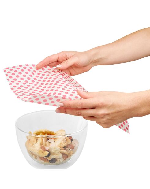 3 Voedselverpakkingen Katoen en rode was