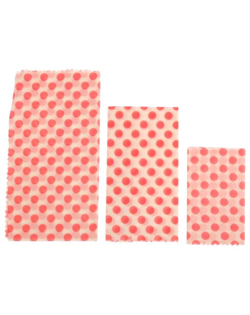 3 Voedselverpakkingen Katoen en rode was