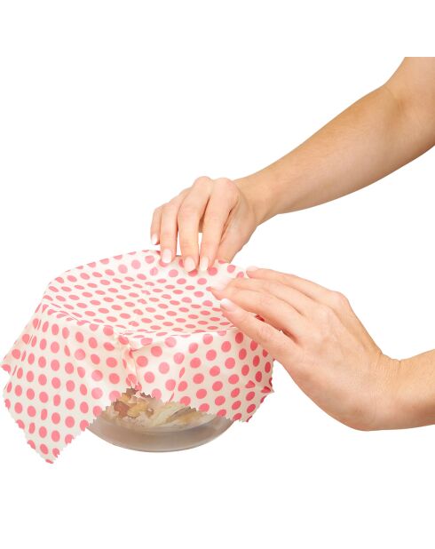 3 Voedselverpakkingen Katoen en rode was