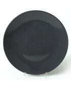 Service de table en céramique noir/rouge/blanc- 18 pièces