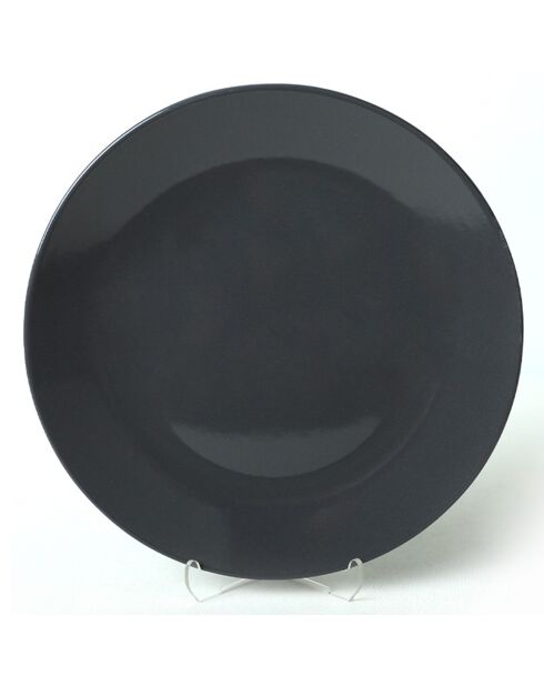 Service de table en céramique noir/rouge/blanc- 18 pièces