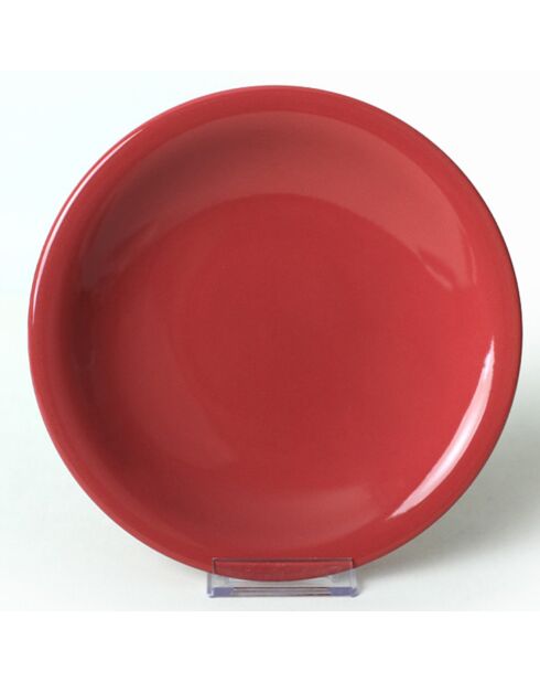 Service de table en céramique noir/rouge/blanc- 18 pièces