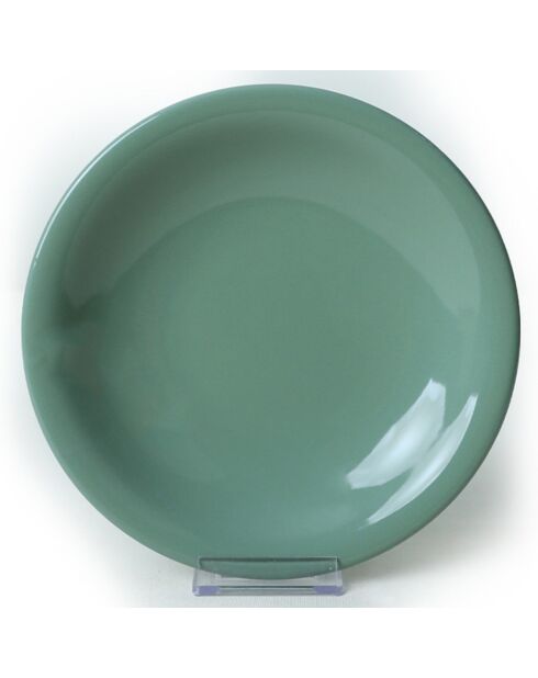 groen/witte keramische dinerset - 18 stuks