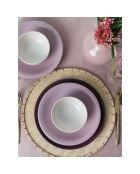 Service de table en céramique multioclore - 18 pièces