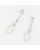 Boucles d'oreilles Olympe Diamants 0.196 ct or blanc