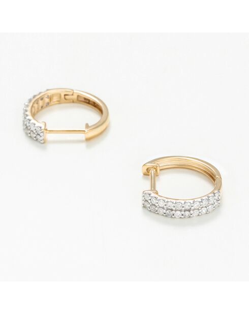 Isabella Ohrringe 0,26 Karat Gelbgold, Diamanten