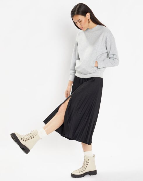 Sweat droit Reva Néoprène gris chiné