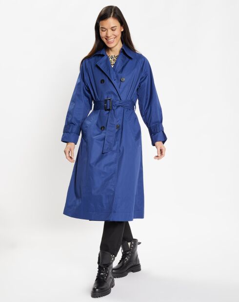 Imperméable en Coton Bio Marius Oversize bleu