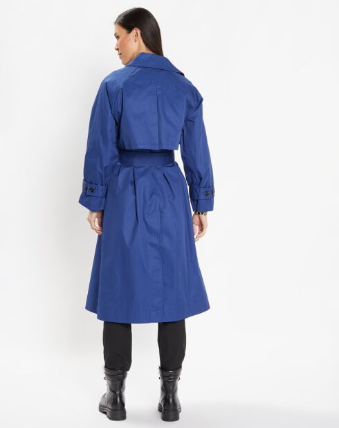 Imperméable en Coton Bio Marius Oversize bleu