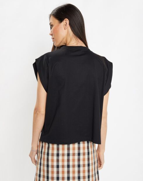 T-Shirt en Coton Oeko-Tex® Bettina noir