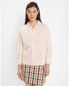 Blouse en Coton vareuse rose clair