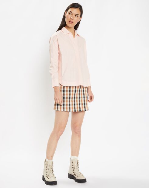 Blouse en Coton vareuse rose clair