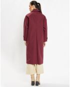 Imperméable long et oversize en Coton bio Louis bordeaux