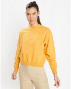 Sweat droit en Coton bio Billie jaune foncé