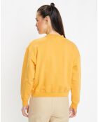 Sweat droit en Coton bio Billie jaune foncé