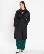 Trench long en Toile de Coton bio Chopin noir