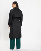 Trench long en Toile de Coton bio Chopin noir