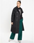 Trench long en Toile de Coton bio Chopin noir