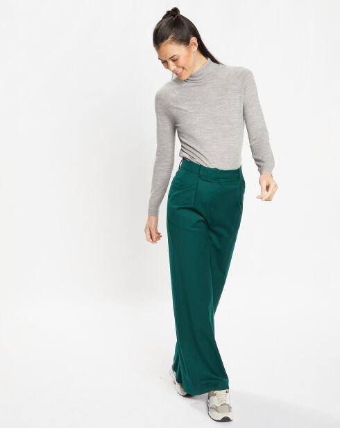 Pantalon à pinces Romeo vert foncé