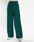 Pantalon à pinces Romeo vert foncé