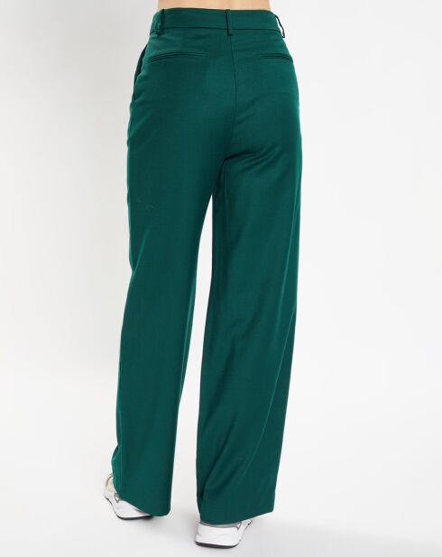 Pantalon à pinces Romeo vert foncé