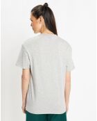 T-Shirt en Coton bio Smiley gris chiné