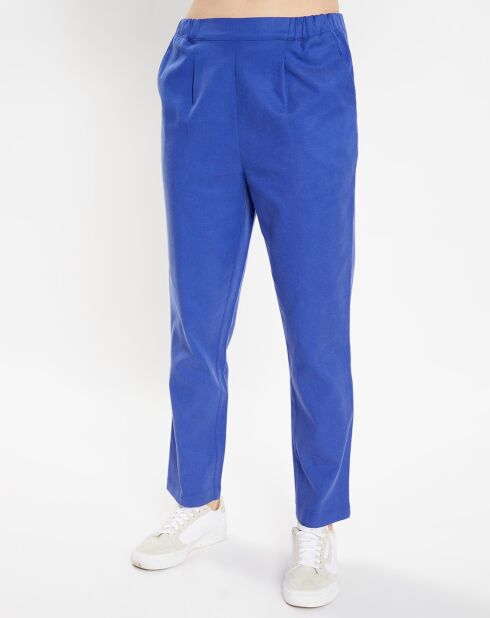 Pantalon carotte Pink bleu foncé