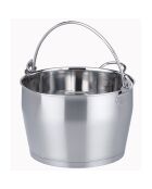 Chaudron de cuisson inox - 31x24x17 cm
