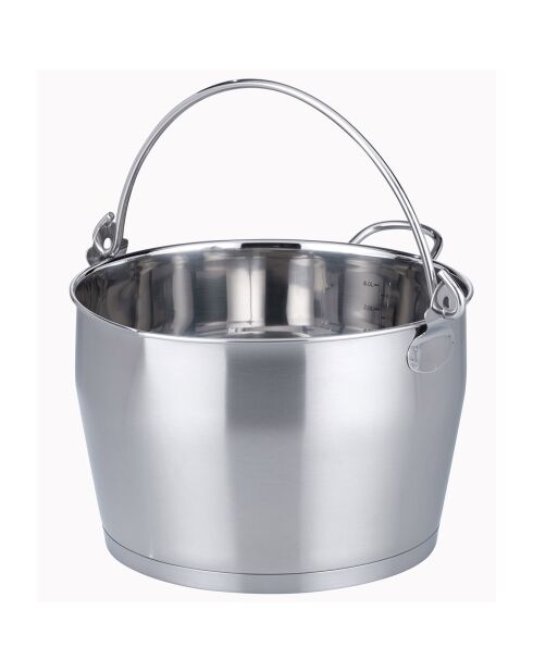 Chaudron de cuisson inox - 31x24x17 cm