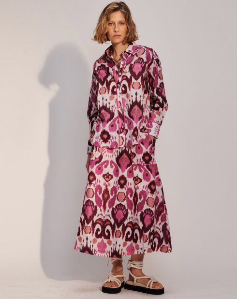 Camicia dritta rosa Jaya