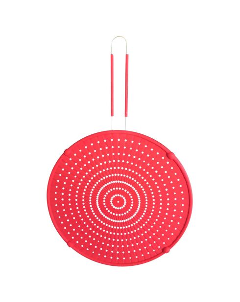 Couvercle anti projections silicone rouge - 50x32 cm