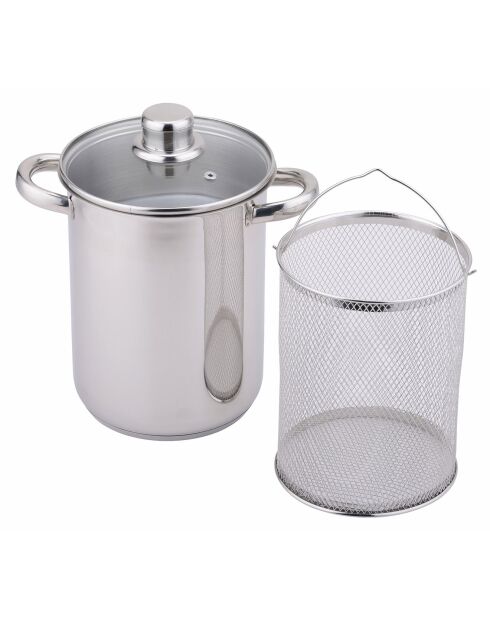 Cuiseur à asperges inuction inox - 24.5x16x29 cm