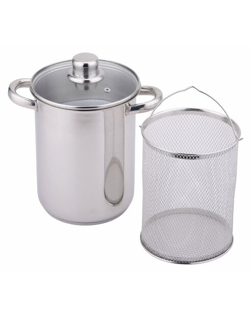 Cuiseur à asperges inuction inox - 24.5x16x29 cm
