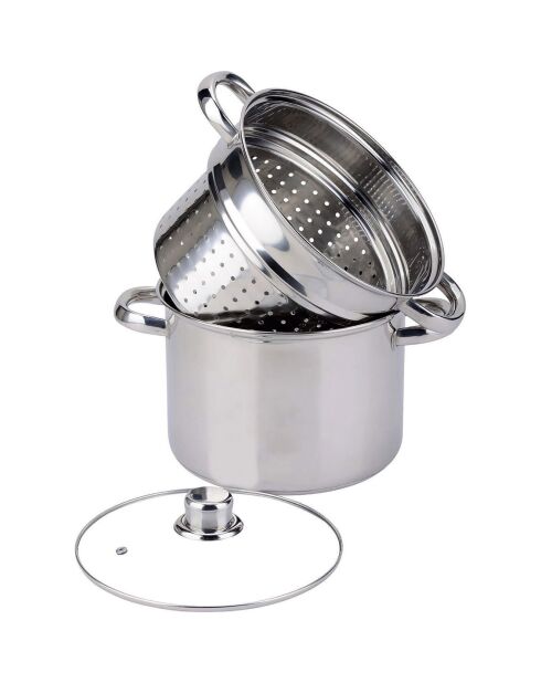 Cuiseur à pâtes induction inox - D.20 cm