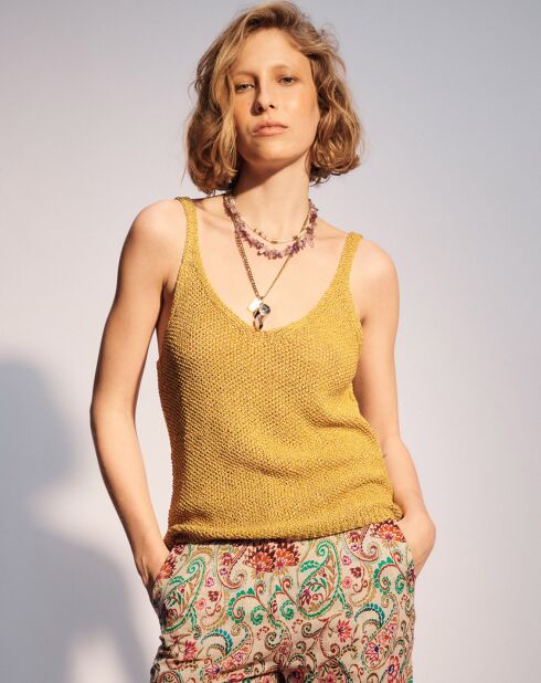 Canotta Paris gialla