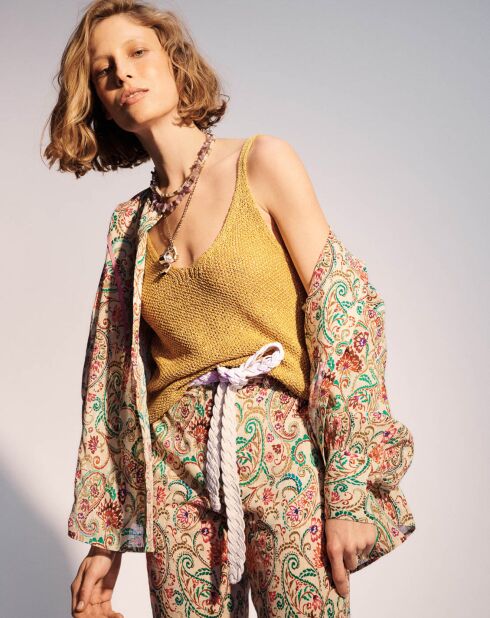 Canotta Paris gialla