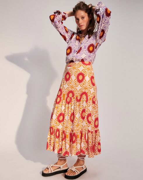 Alejandra oranger Rüschenrock