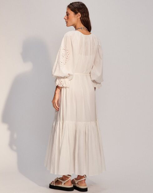 Vestido largo blanco Adrienne