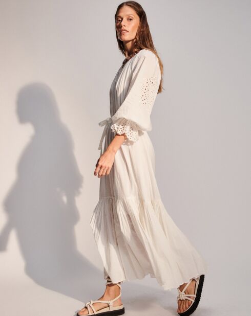 Vestido largo blanco Adrienne