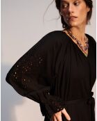 Robe longue Adrienne carbone