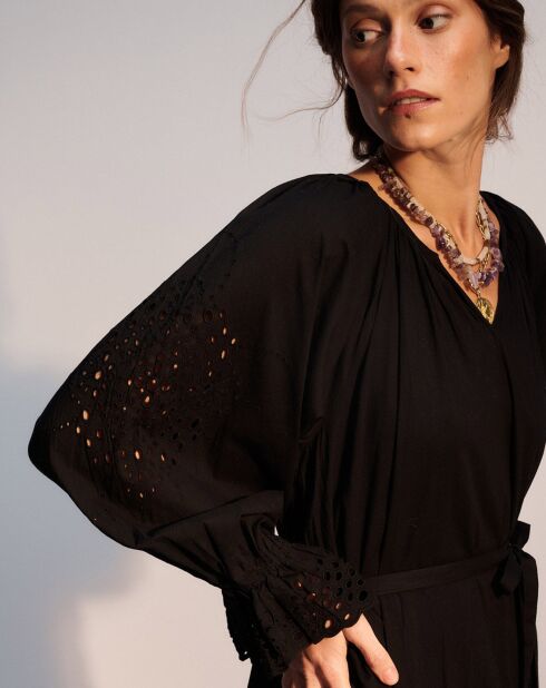 Robe longue Adrienne carbone
