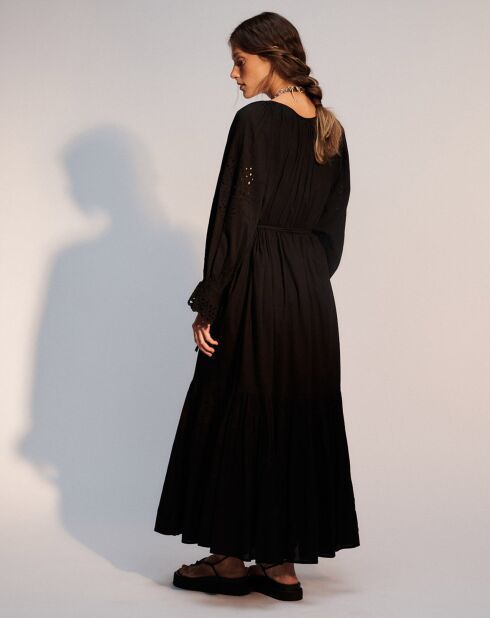 Robe longue Adrienne carbone