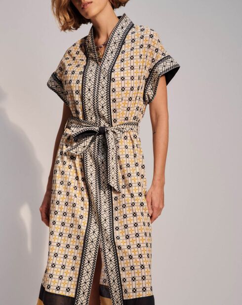 Robe droite Francine jaune