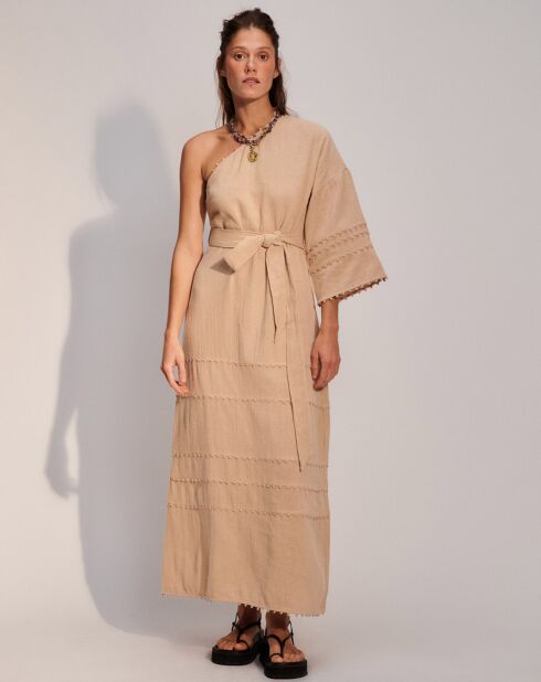Robe longue Barbara beige