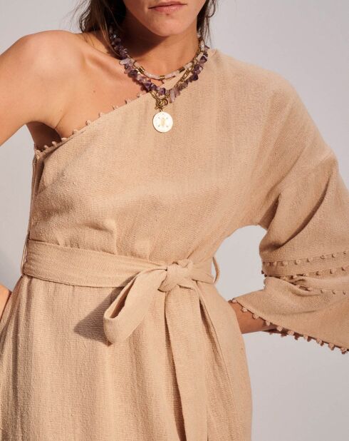Robe longue Barbara beige