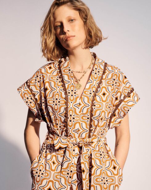 Robe droite Josephine orange