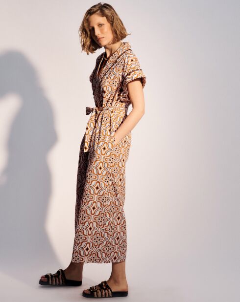 Robe droite Josephine orange