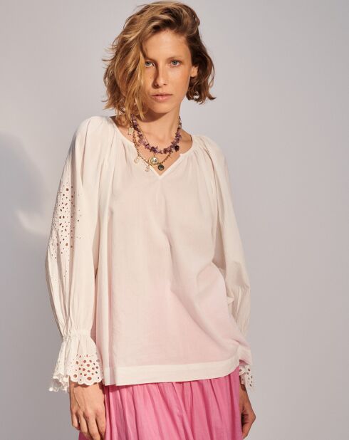 Túnica blanca Adrienne